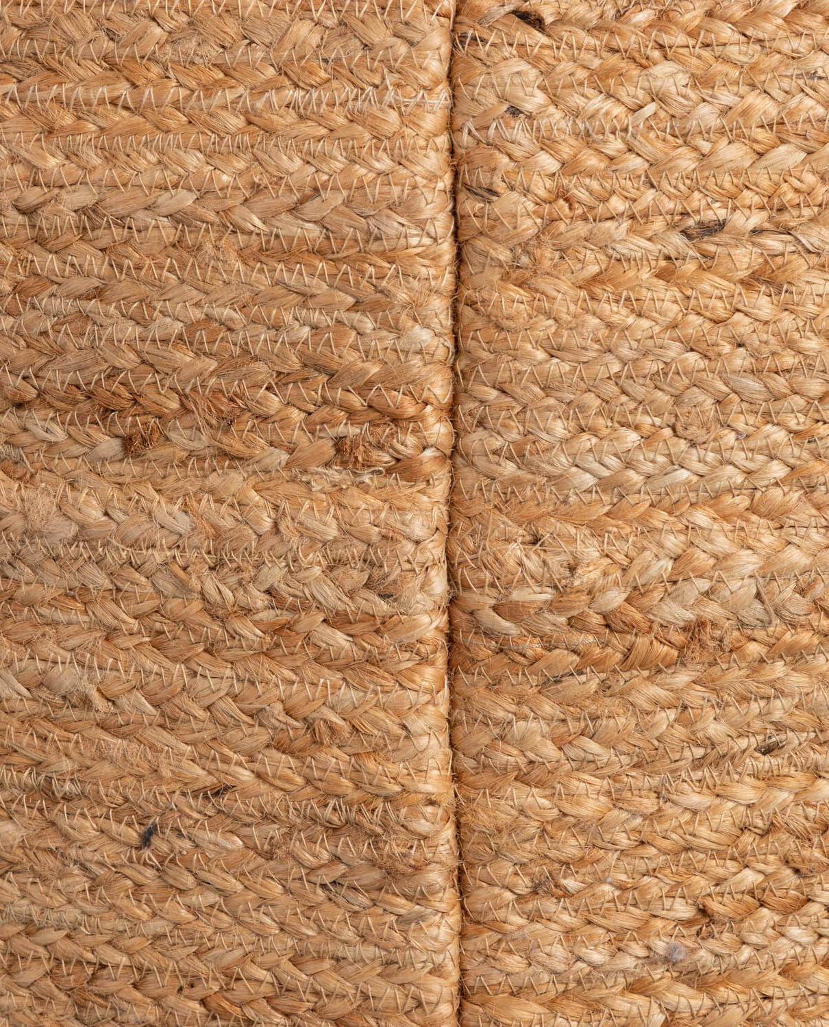 Pouf artisanal rond en jute — détail 3