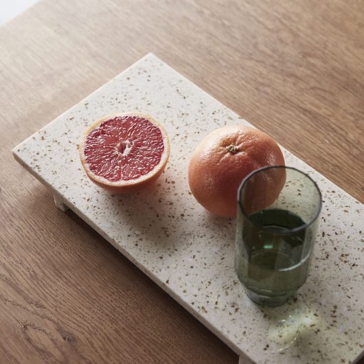 Plateau en terrazzo