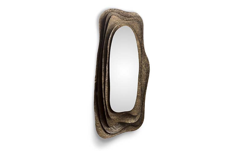 Miroir rectangulaire inspiration huître