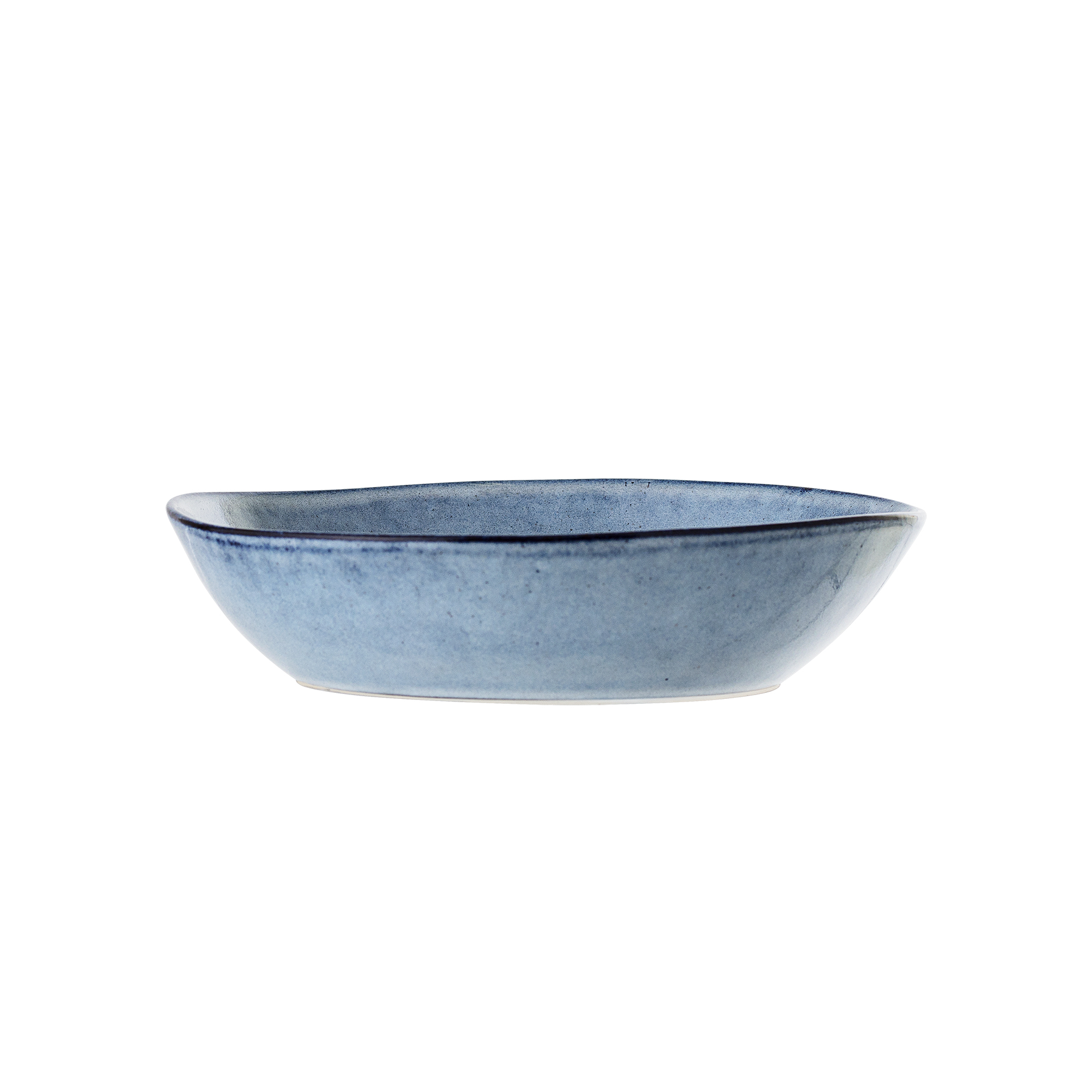 Assiette creuse Sandrine en grès - Coloris bleu — détail 3