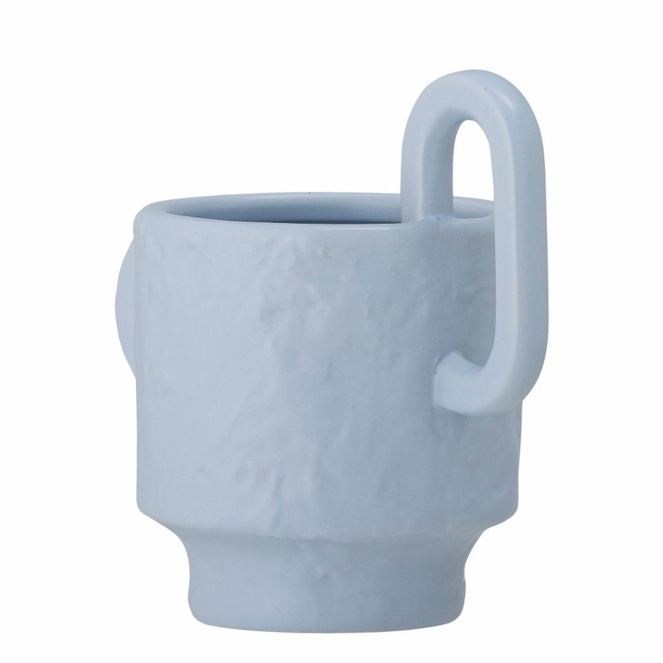 Pot de fleurs en grès bleu — détail 3