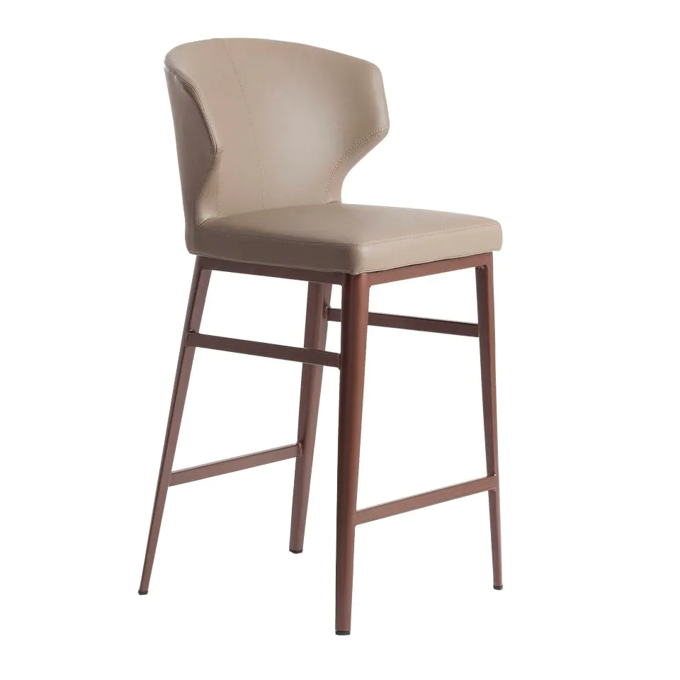 Chaise haute avec assise rembourrée en similicuir — détail 3