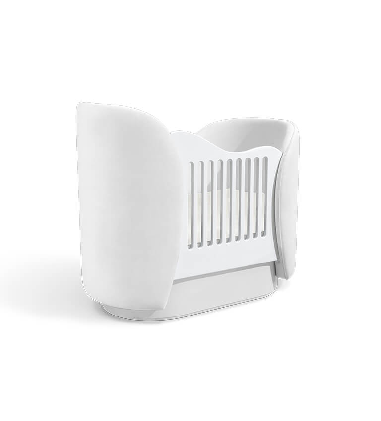 Lit forme de nuage blanc