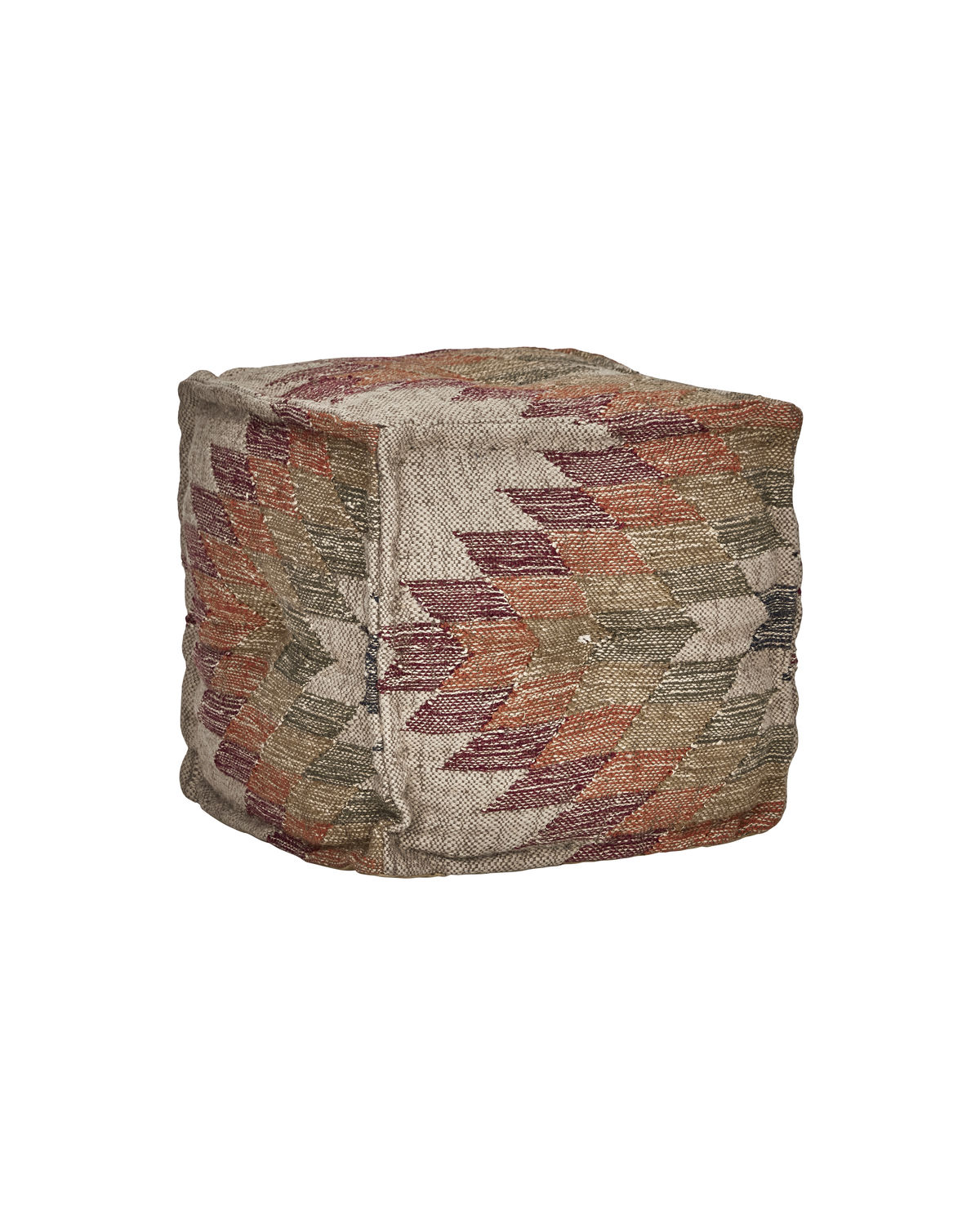Pouf en fibre de jute multicolor — détail 4