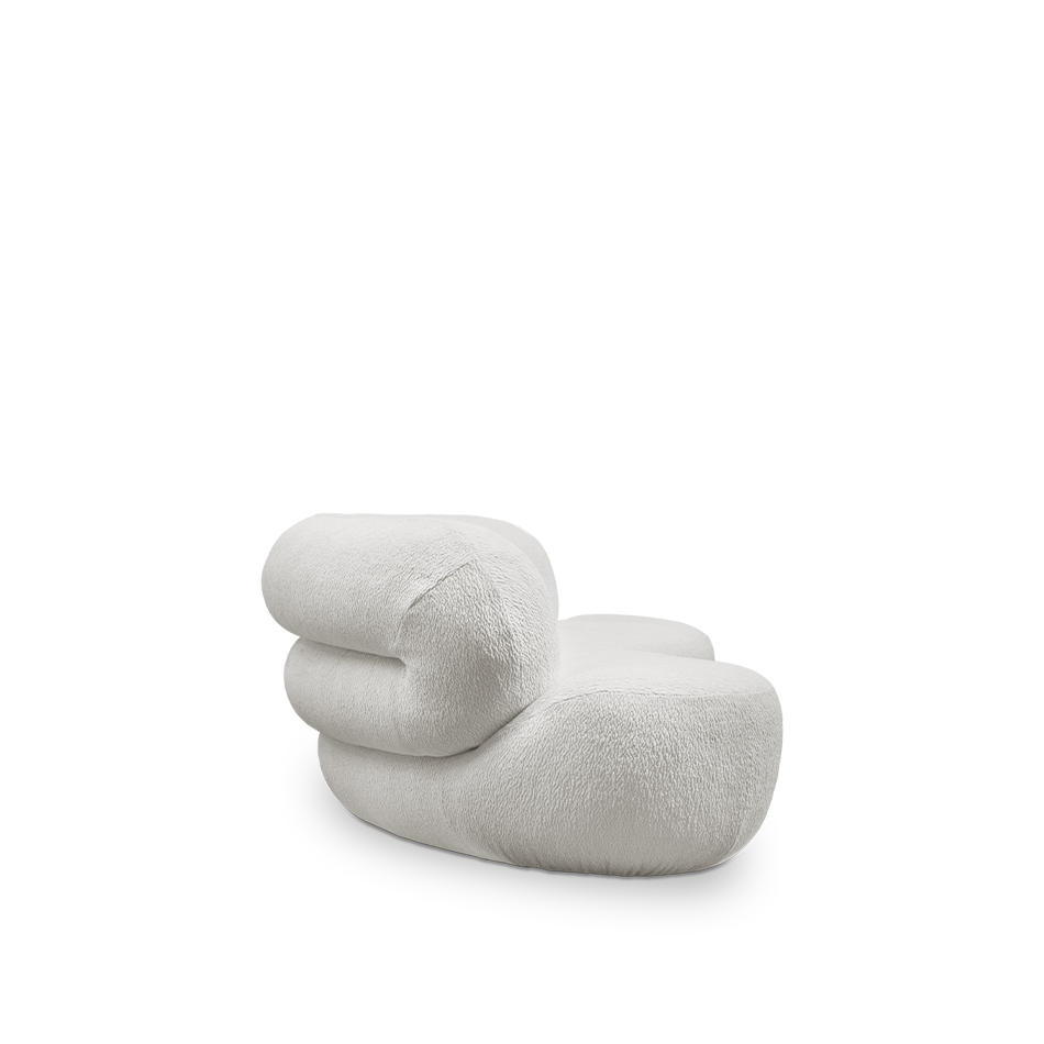 Canapé en velours blanc — détail 5