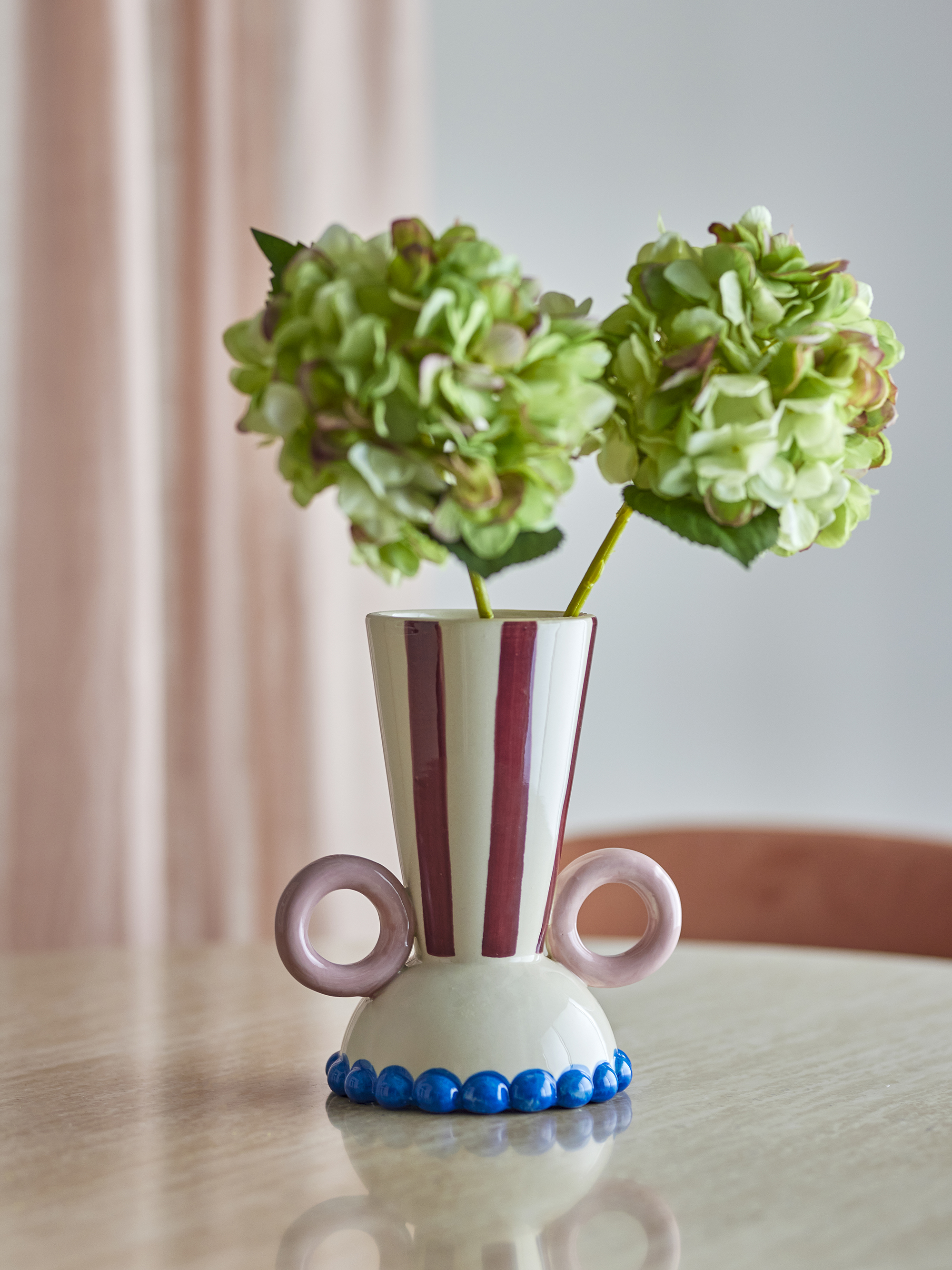Vase Hyldia en grès - Coloris multicolore