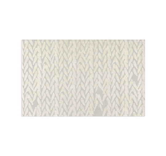 Tapis rectangulaire en tissu de soie botanique