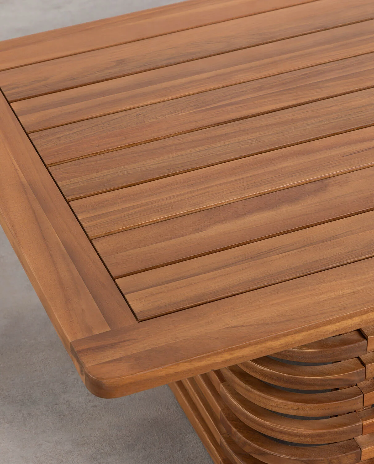 Table basse en bois d'acacia (120x65cm) — détail 6