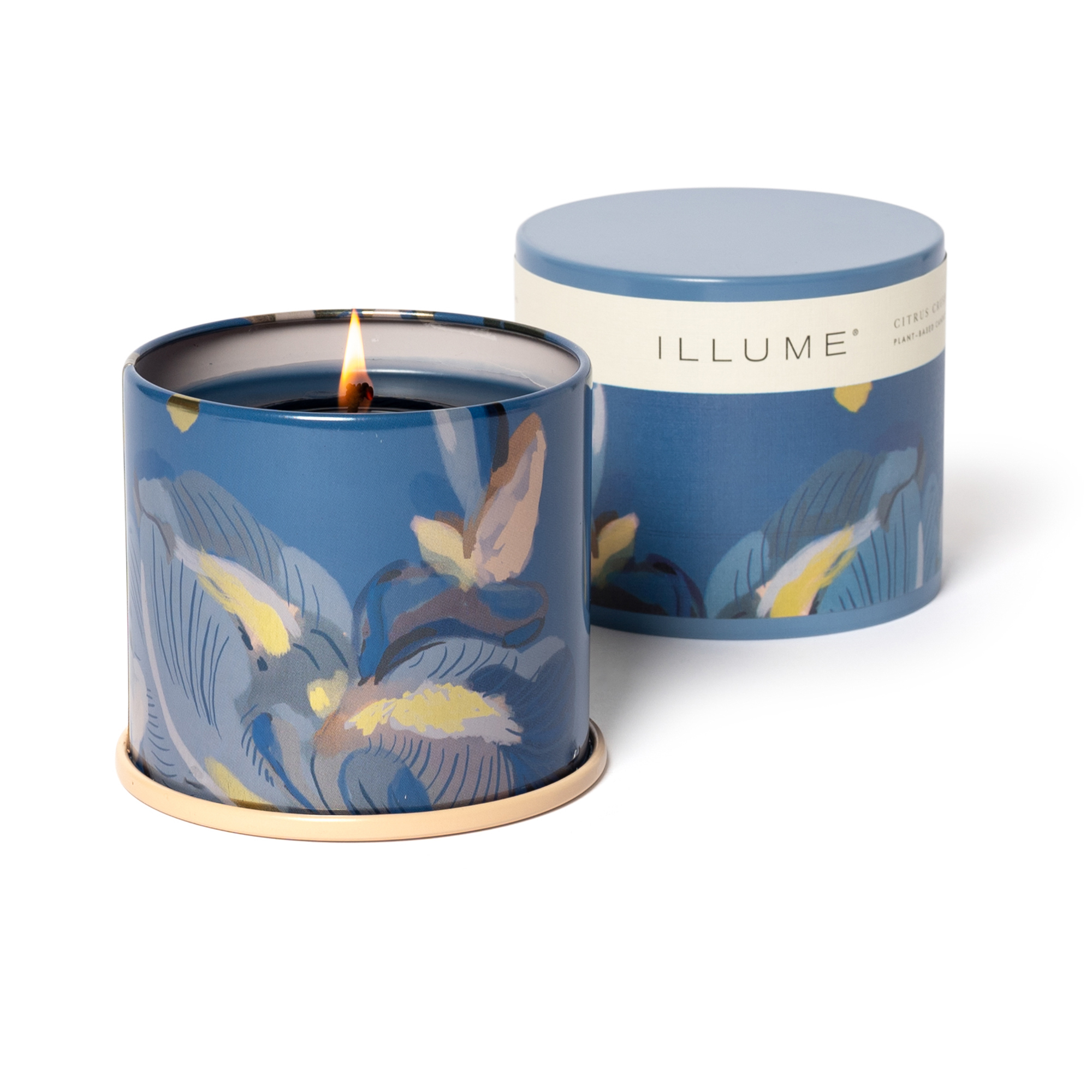 Bougie parfumée en boîte métal Citrus Crush - Coloris bleu — détail 4