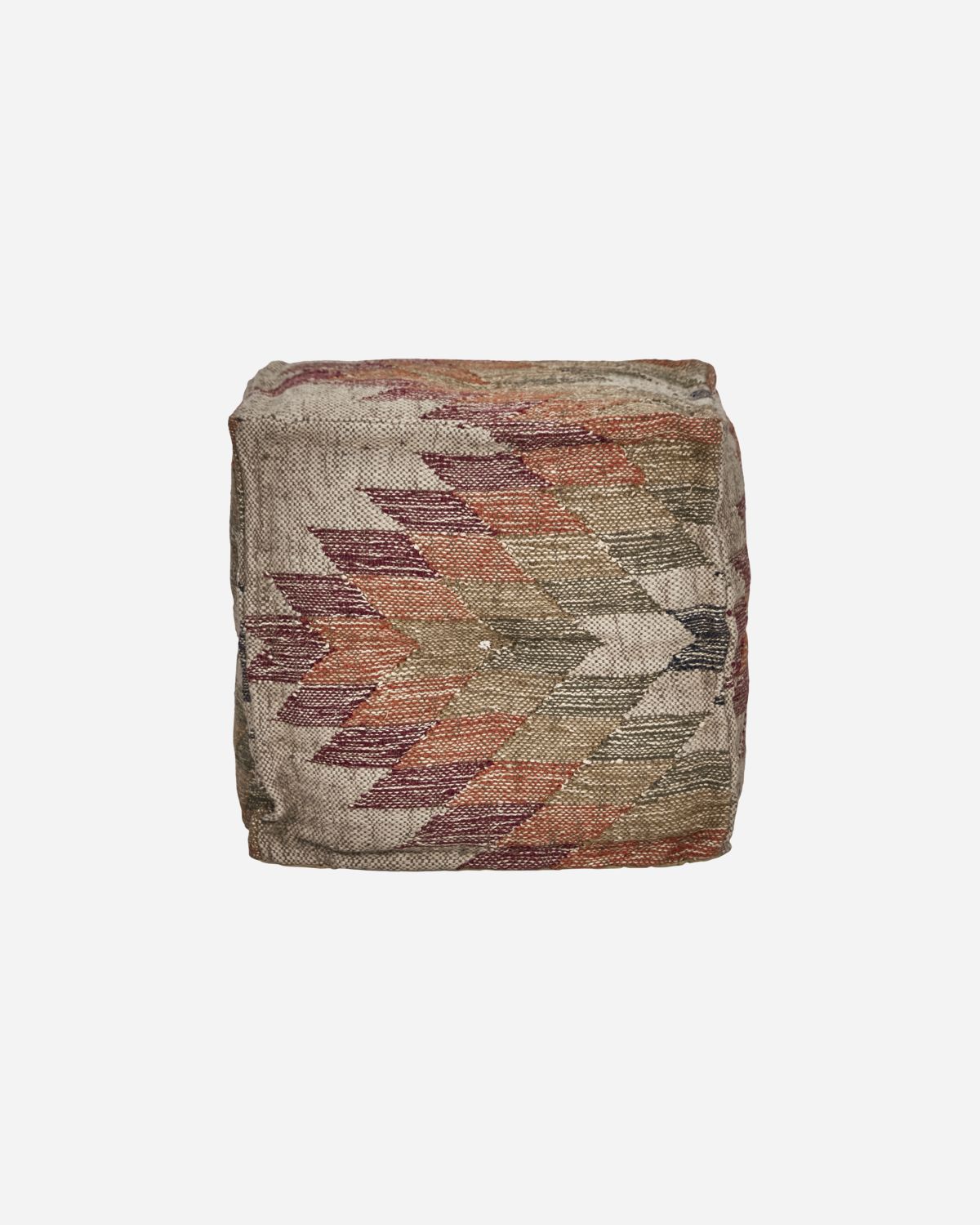 Pouf en fibre de jute multicolor — détail 5