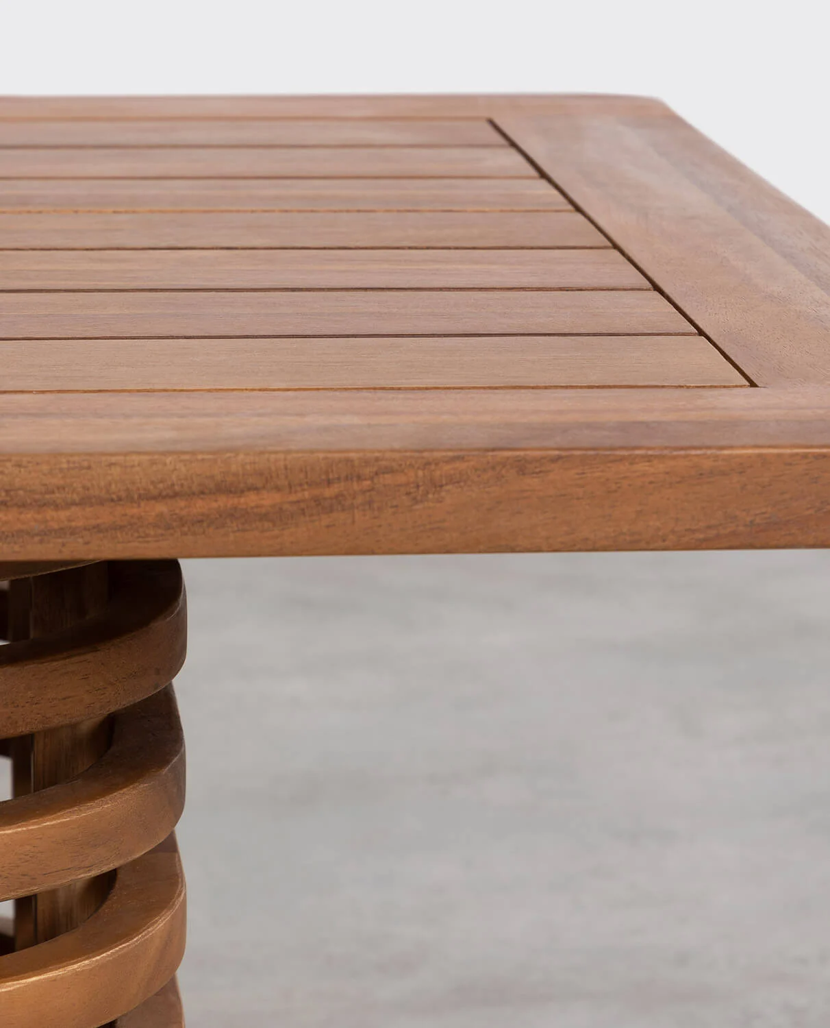Table basse en bois d'acacia (120x65cm) — détail 5