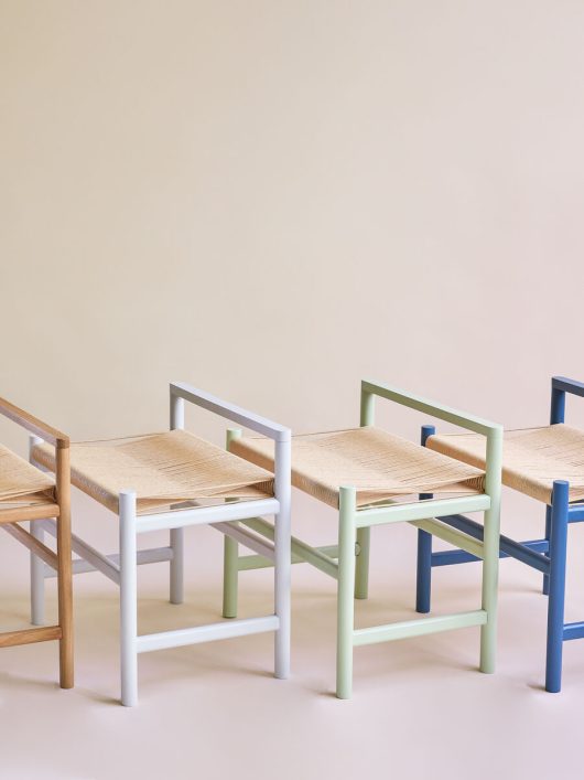 Banc au design scandinave vert clair — détail 6