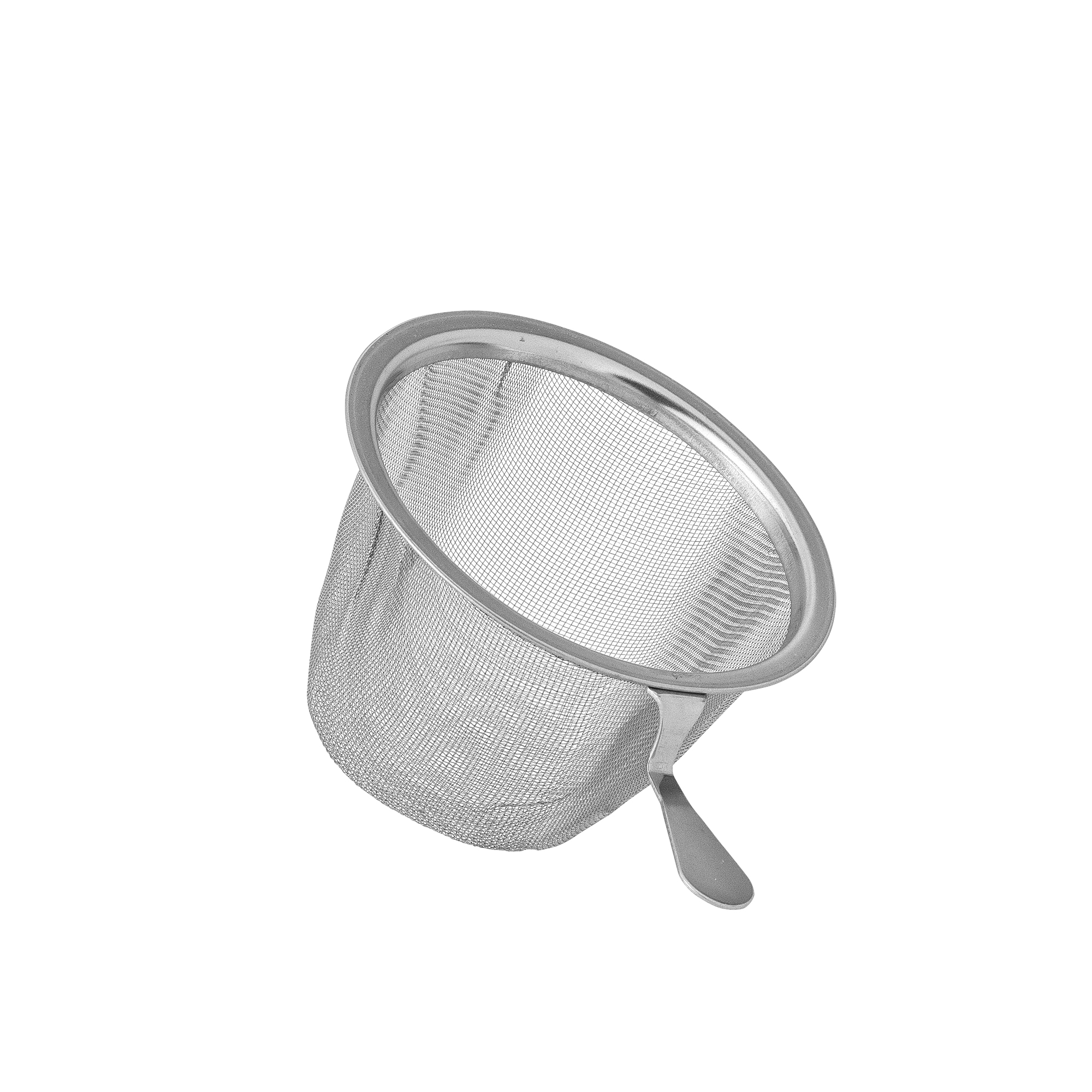 Tasse avec couvercle et passoire à thé Yuma en grès - Coloris multicolore — détail 4