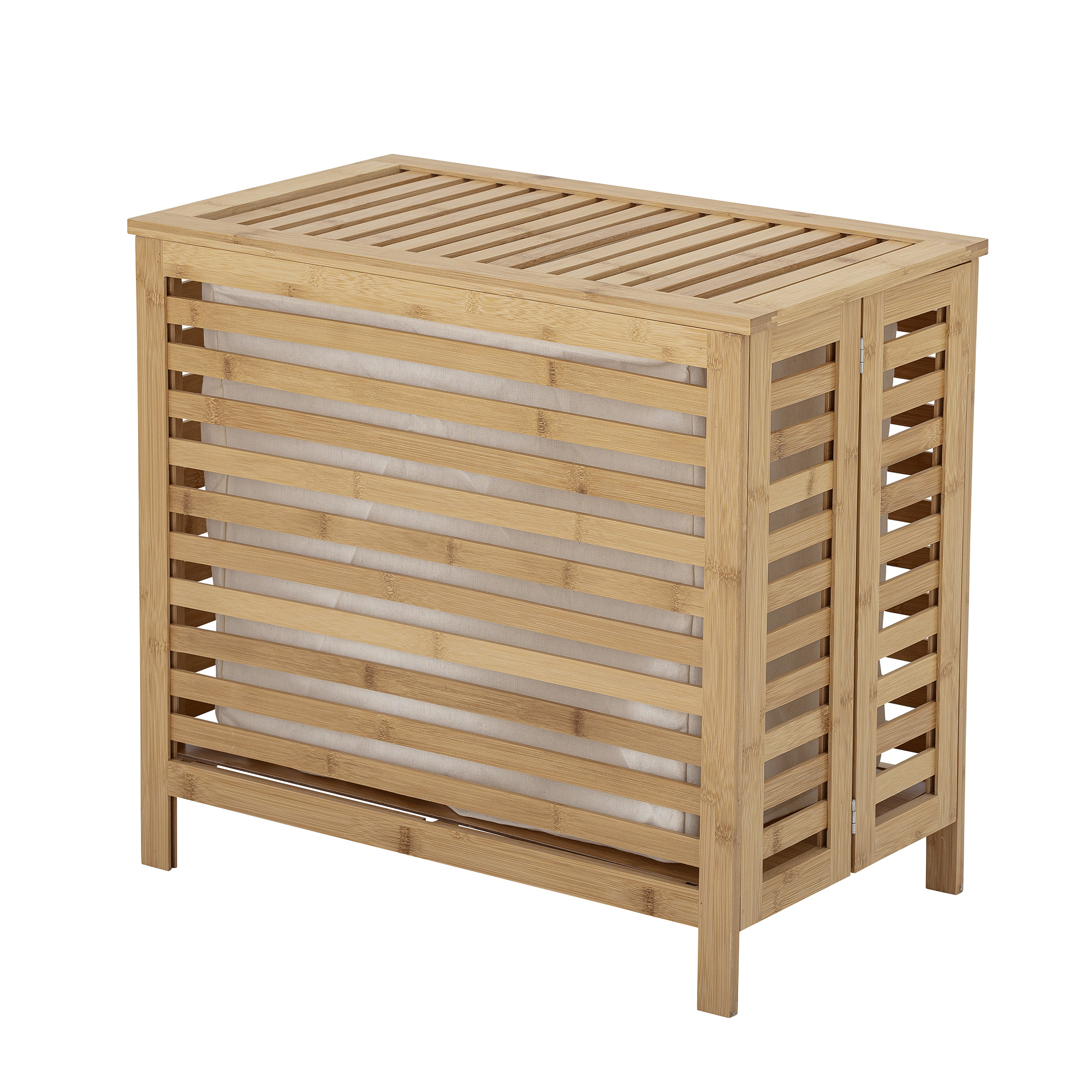Panier à linge Aden en bambou - Coloris naturel — détail 3