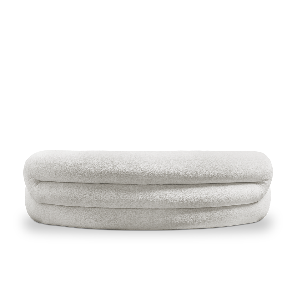 Canapé en velours blanc — détail 4