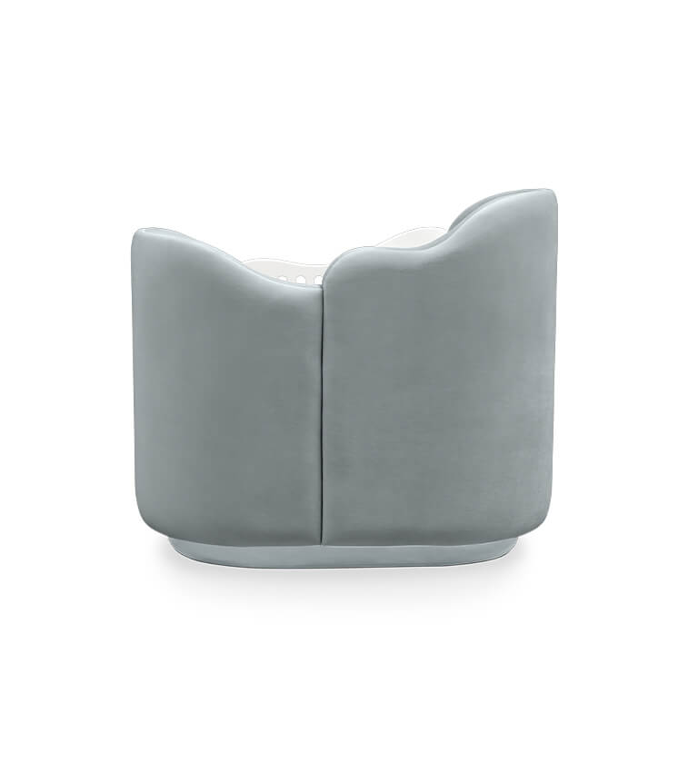 Lit forme de nuage gris — détail 4