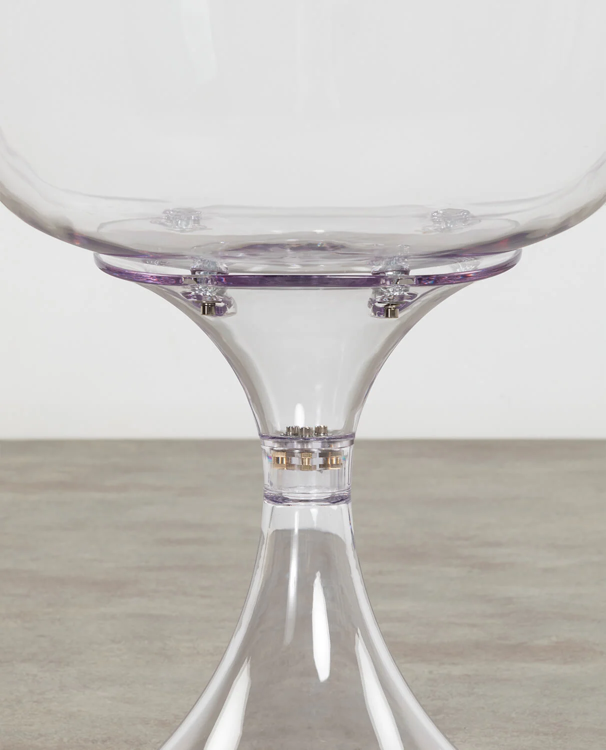 Chaise de salle à manger en polycarbonate transparent — détail 5