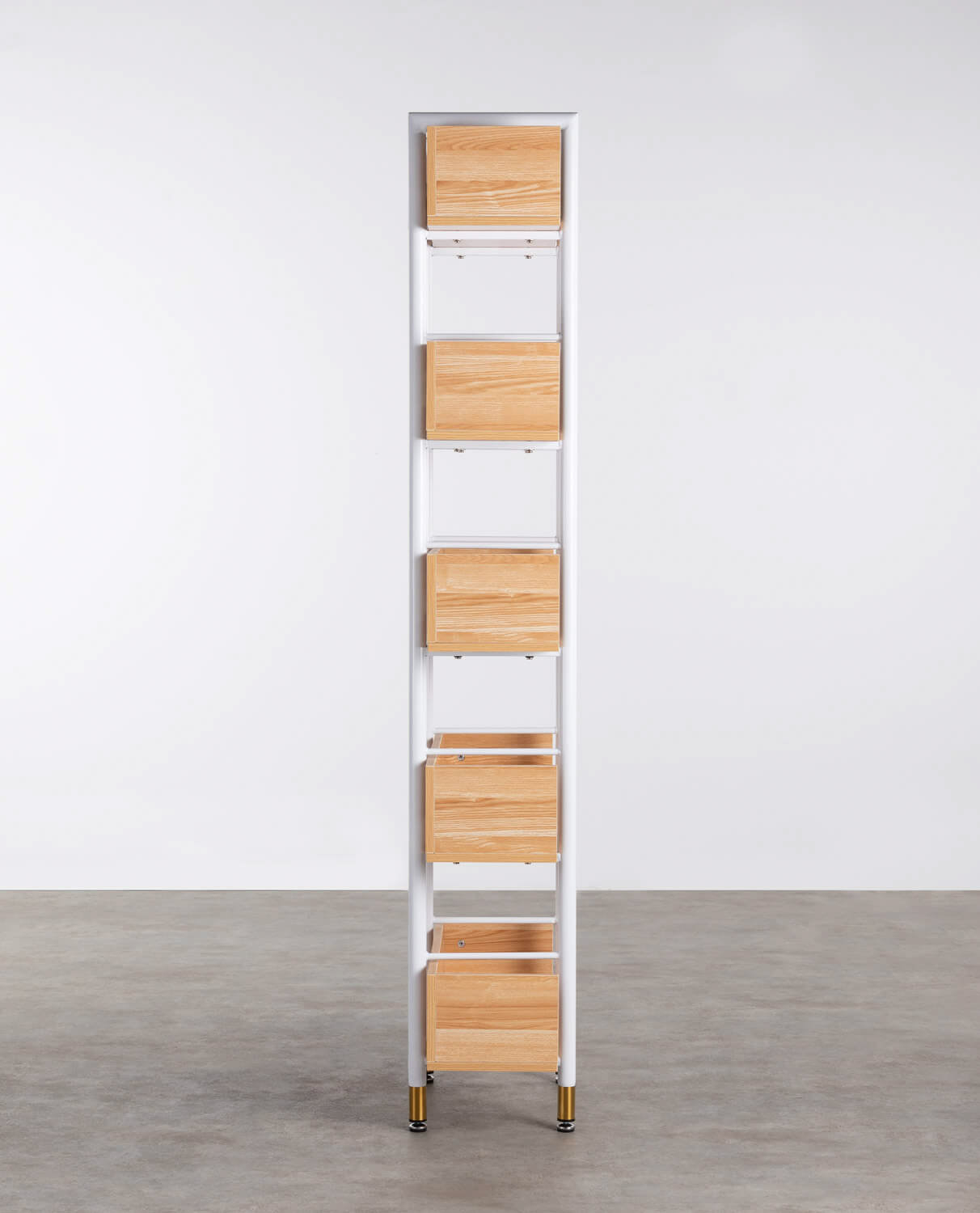 Étagère en MDF et acier blanc — détail 4