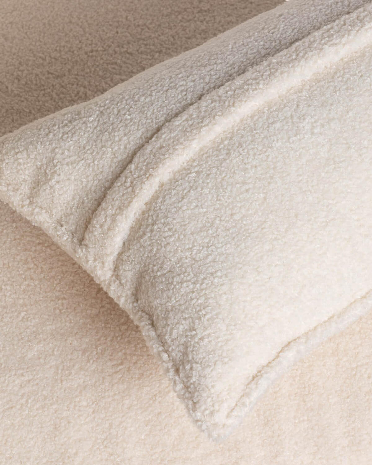 Canapé modulaire d'angle 2 pièces bouclé Kilhe - Coloris au choix — détail 4