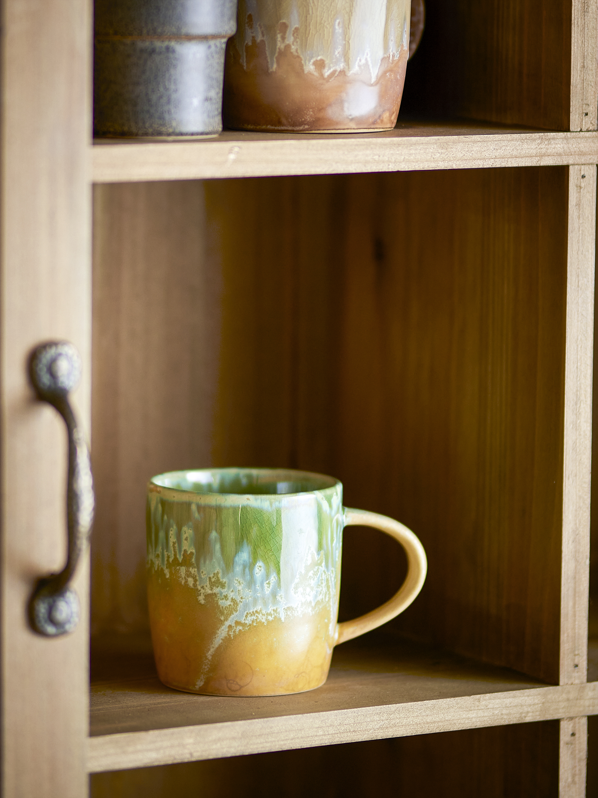 Mug Milani en grès — Coloris vert