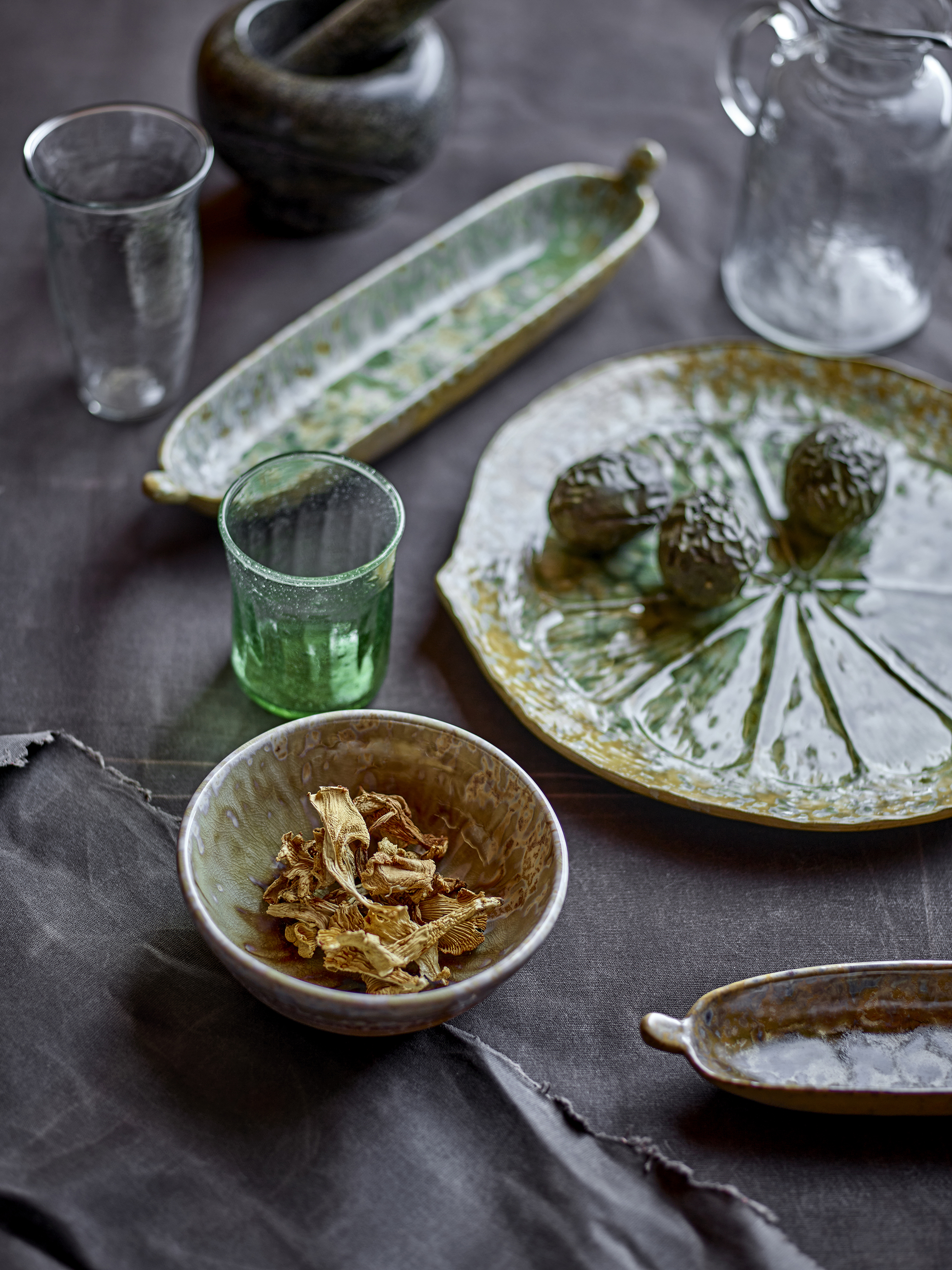 Bol Milani en grès — Coloris vert