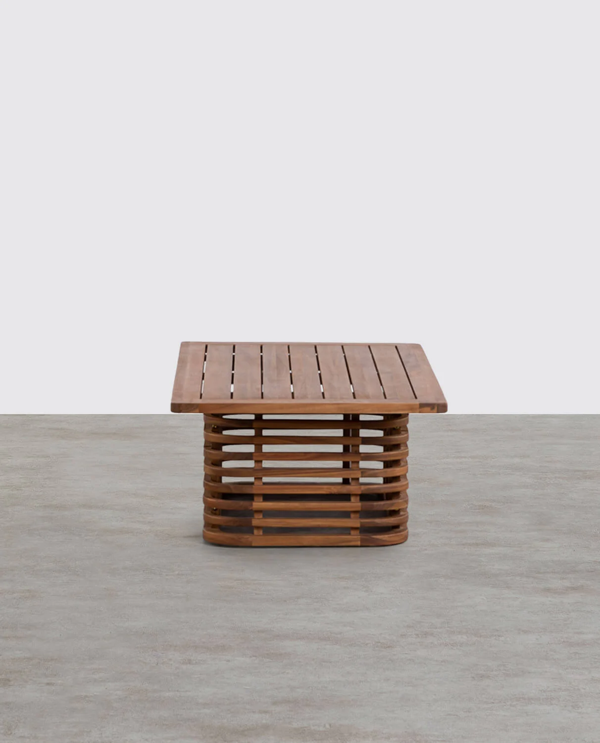 Table basse en bois d'acacia (120x65cm) — détail 4