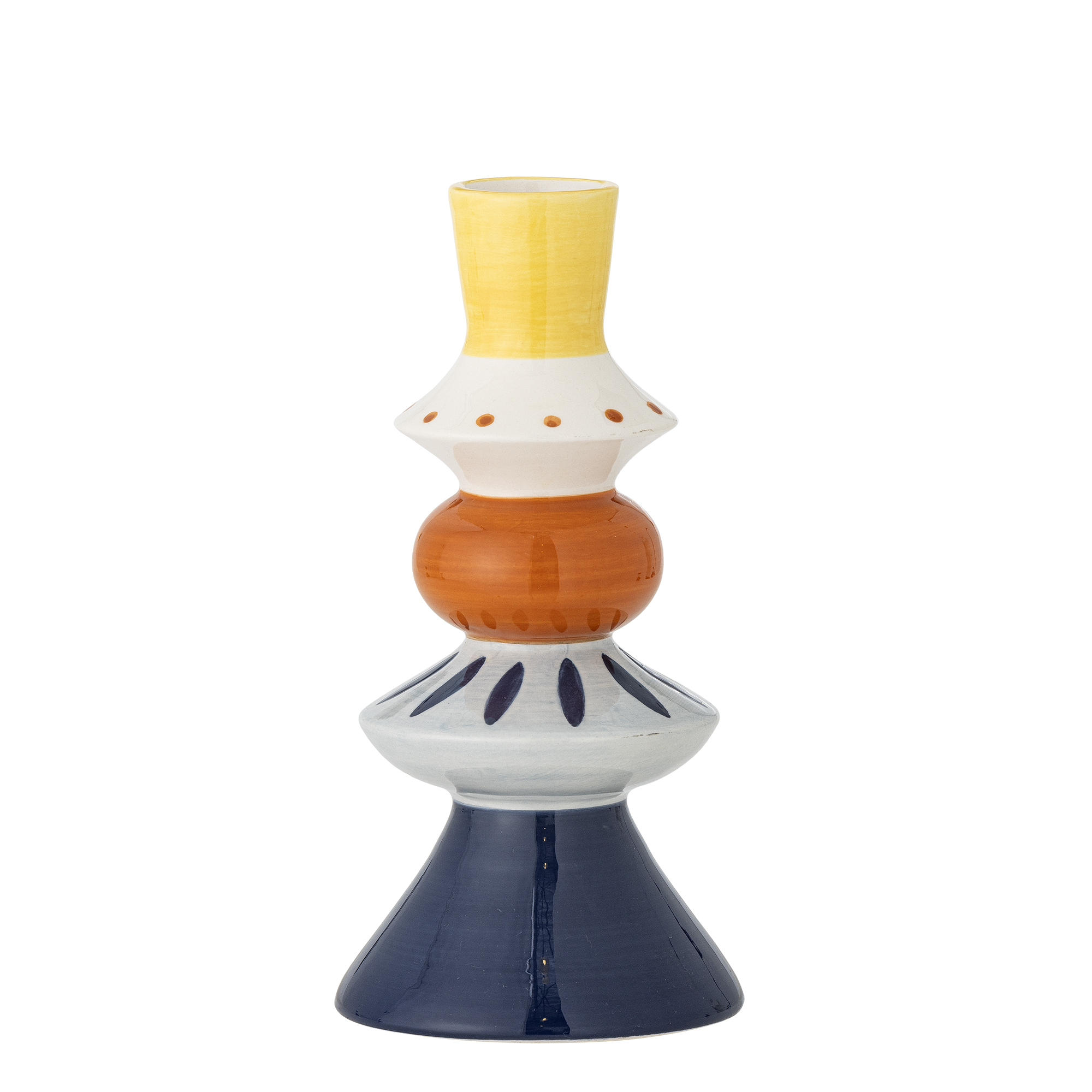 Vase déco Kairi en grès - Coloris multicolore — détail 3