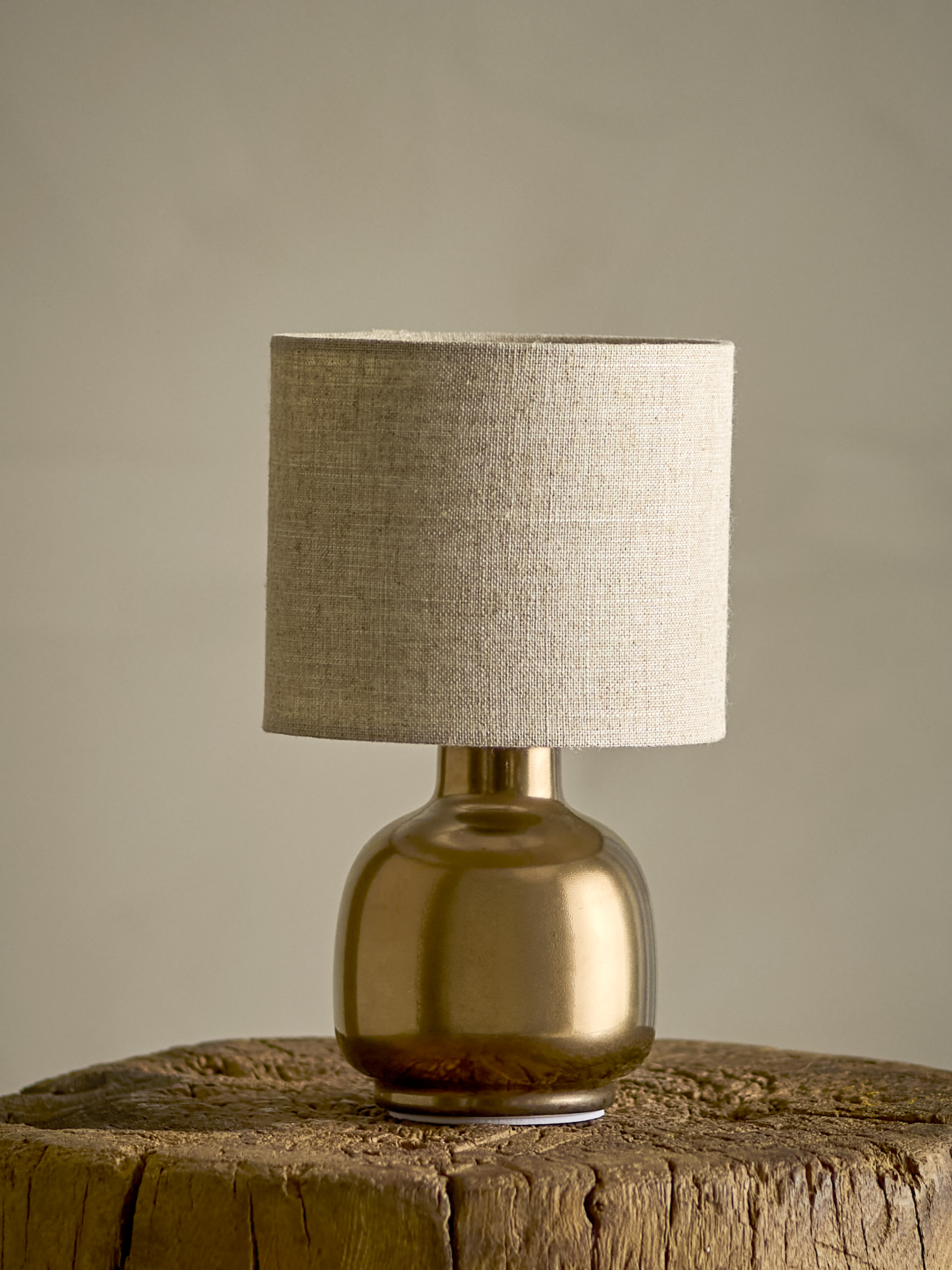 Lampe de table Agni en grès - Coloris bronze