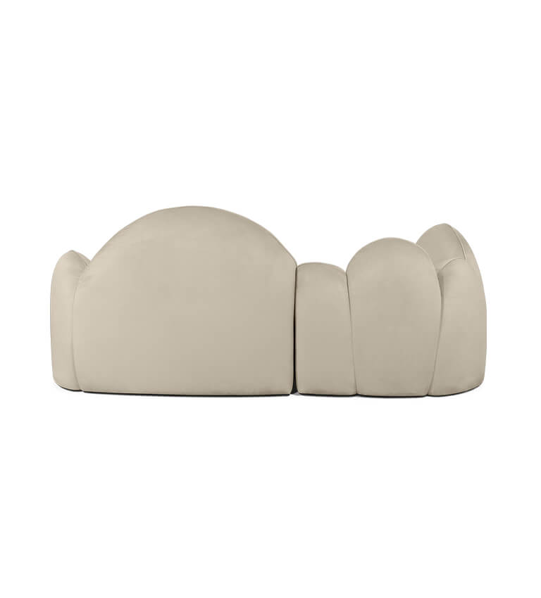Canapé forme nuage marron — détail 5
