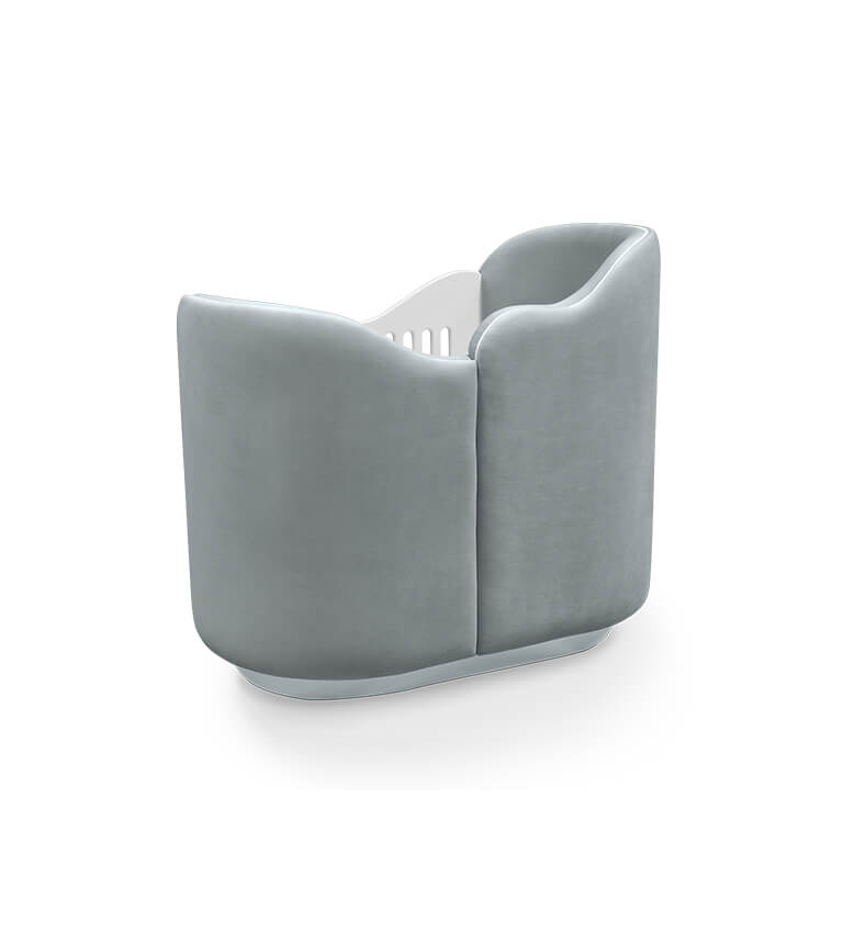 Lit forme de nuage gris — détail 5