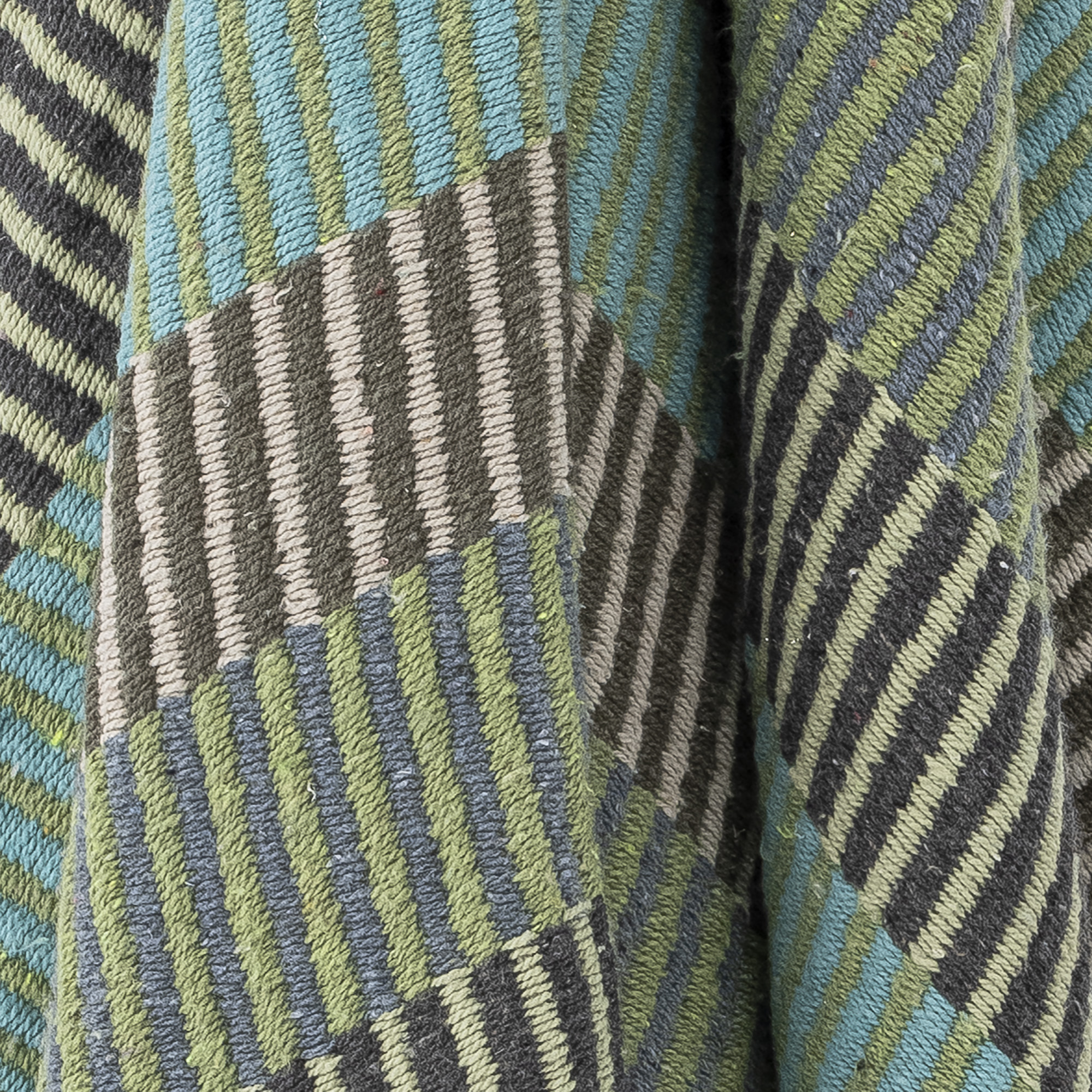 Plaid Isnel en coton recyclé - Coloris multicolore — détail 4