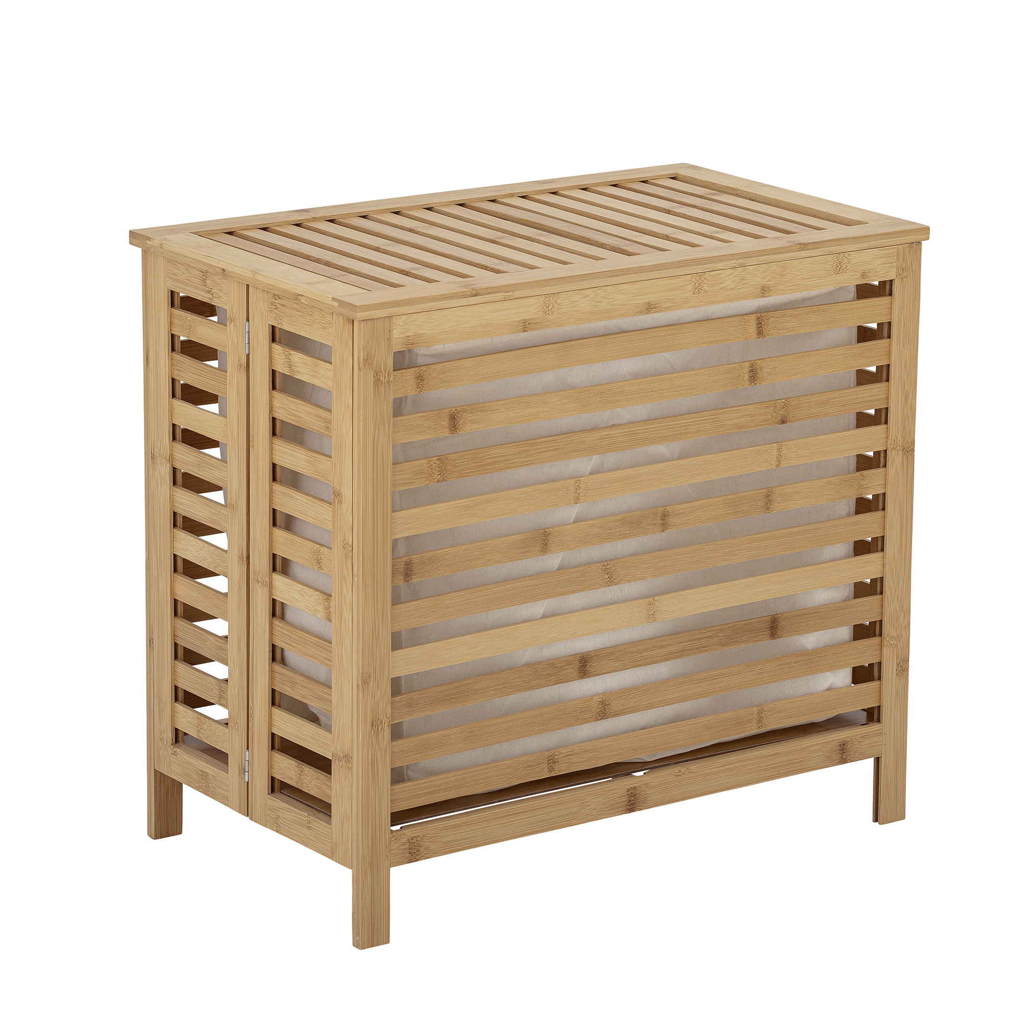 Panier à linge Aden en bambou - Coloris naturel — détail 4