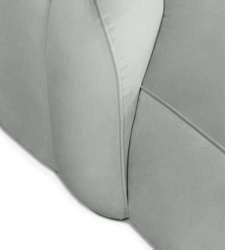 Canapé forme nuage gris — détail 6