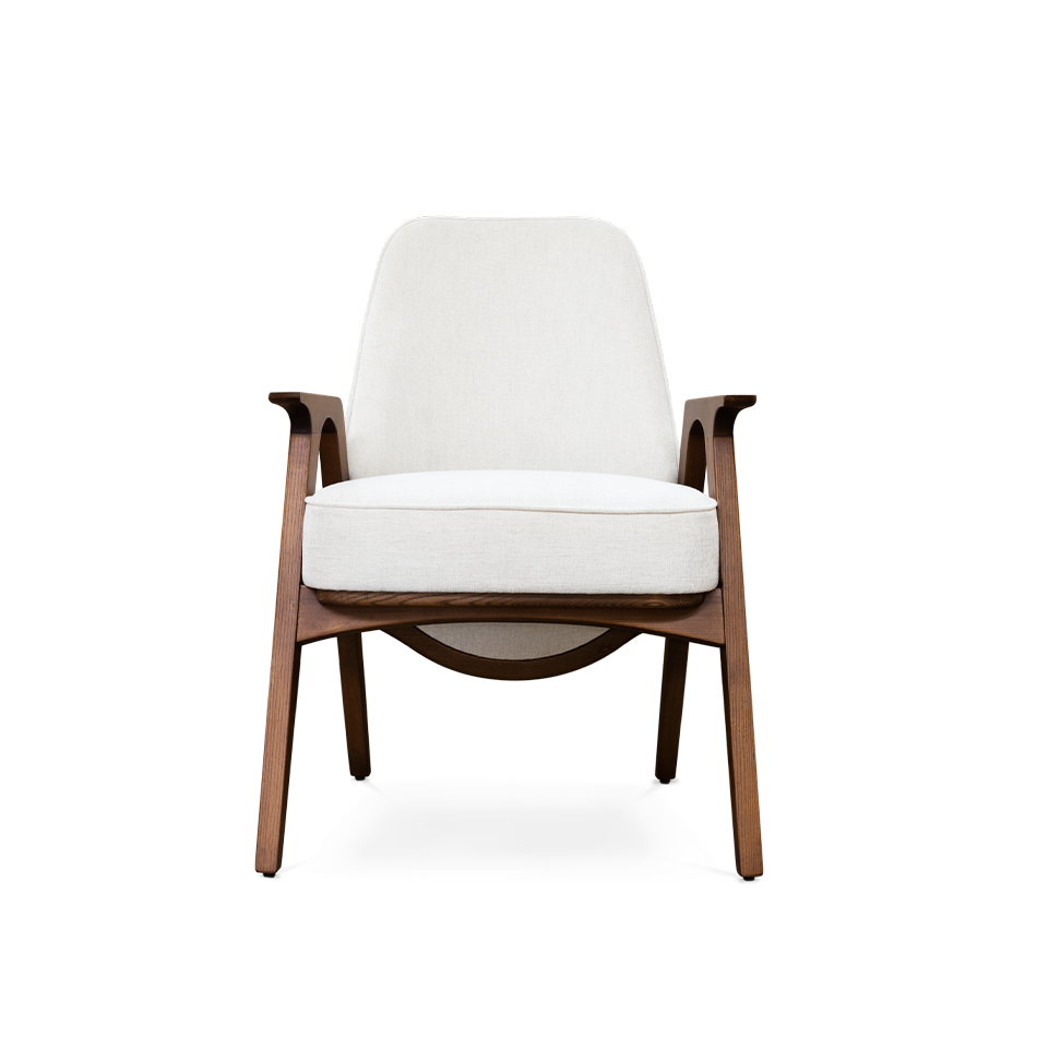 Chaise en tissu de velours au motif art déco