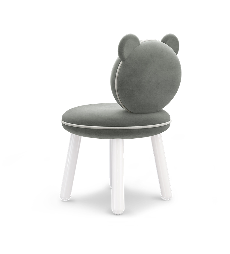 Chaise ourson gris — détail 3