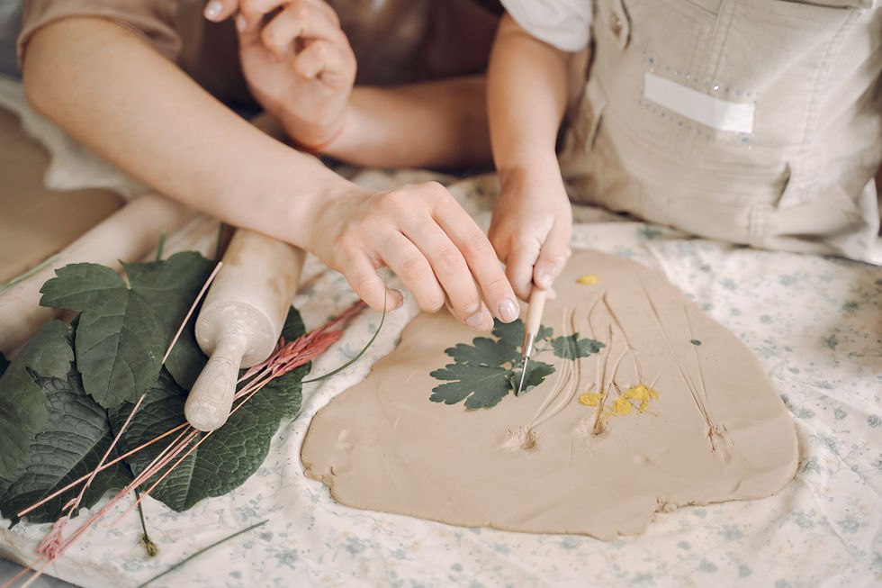Stage modelage enfants - NATURE & EMPREINTES