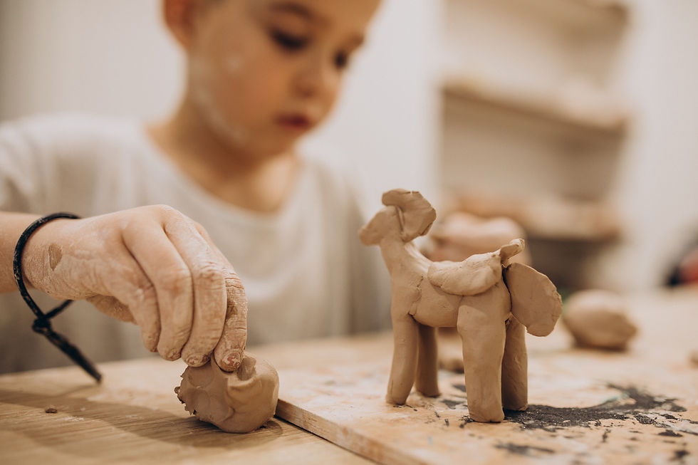 Stage modelage enfants - TERRE & IMAGINAIRE