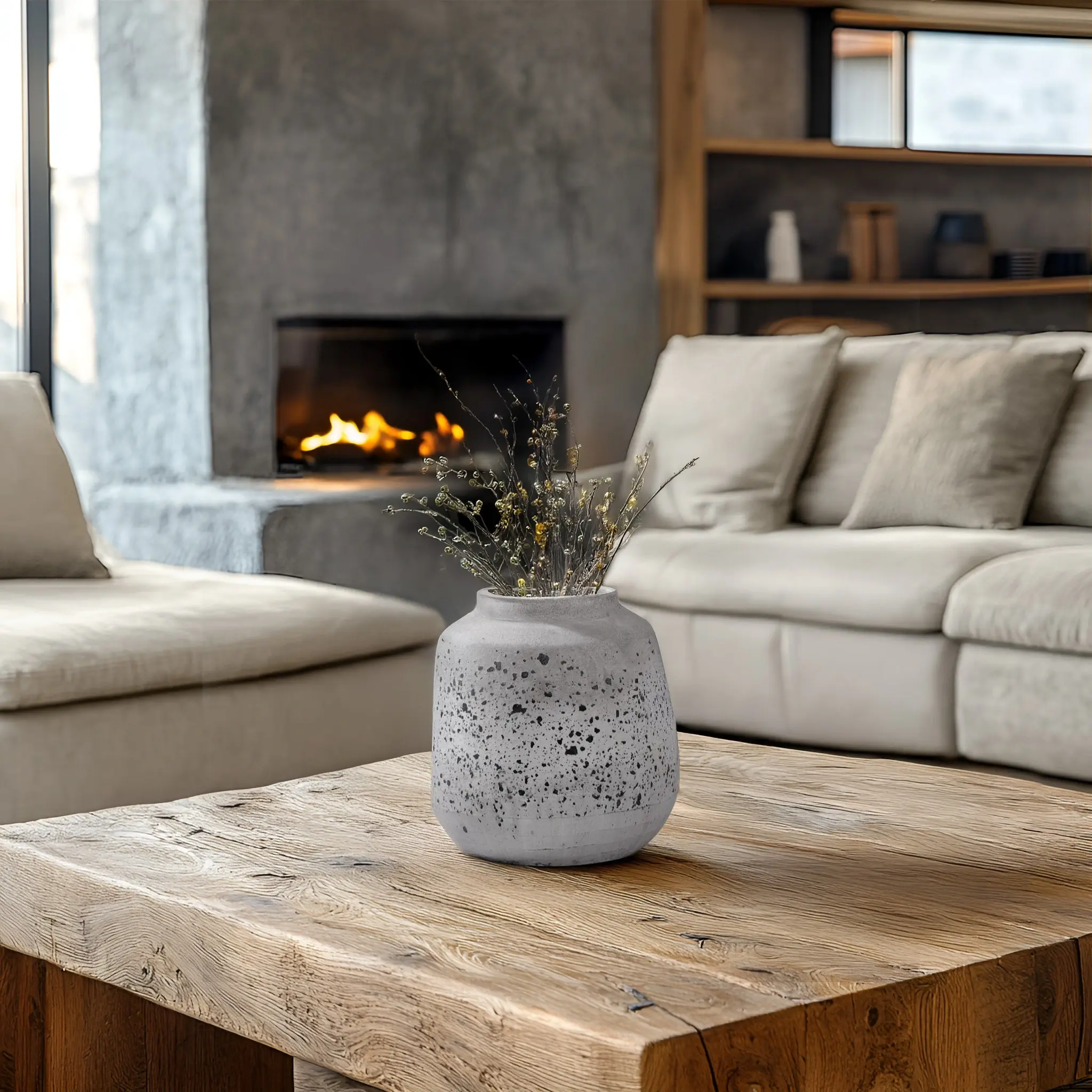 אגרטל טרקוטה נמוך