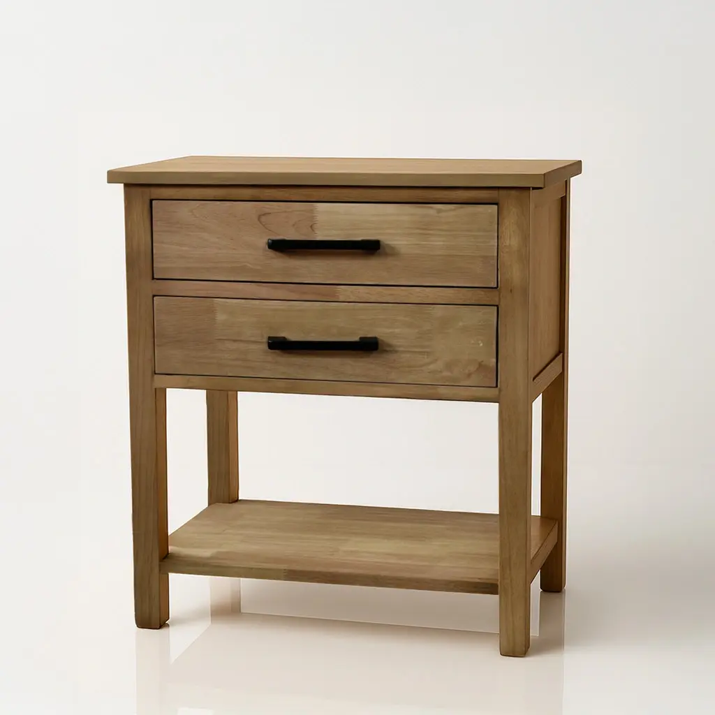 שידת עץ שתי מגירות - וינה