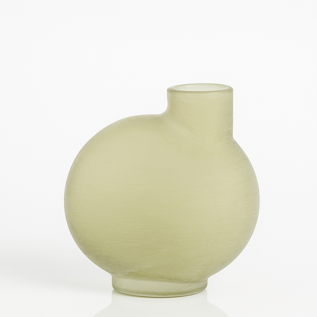 אגרטל זכוכית ברגמו חלק