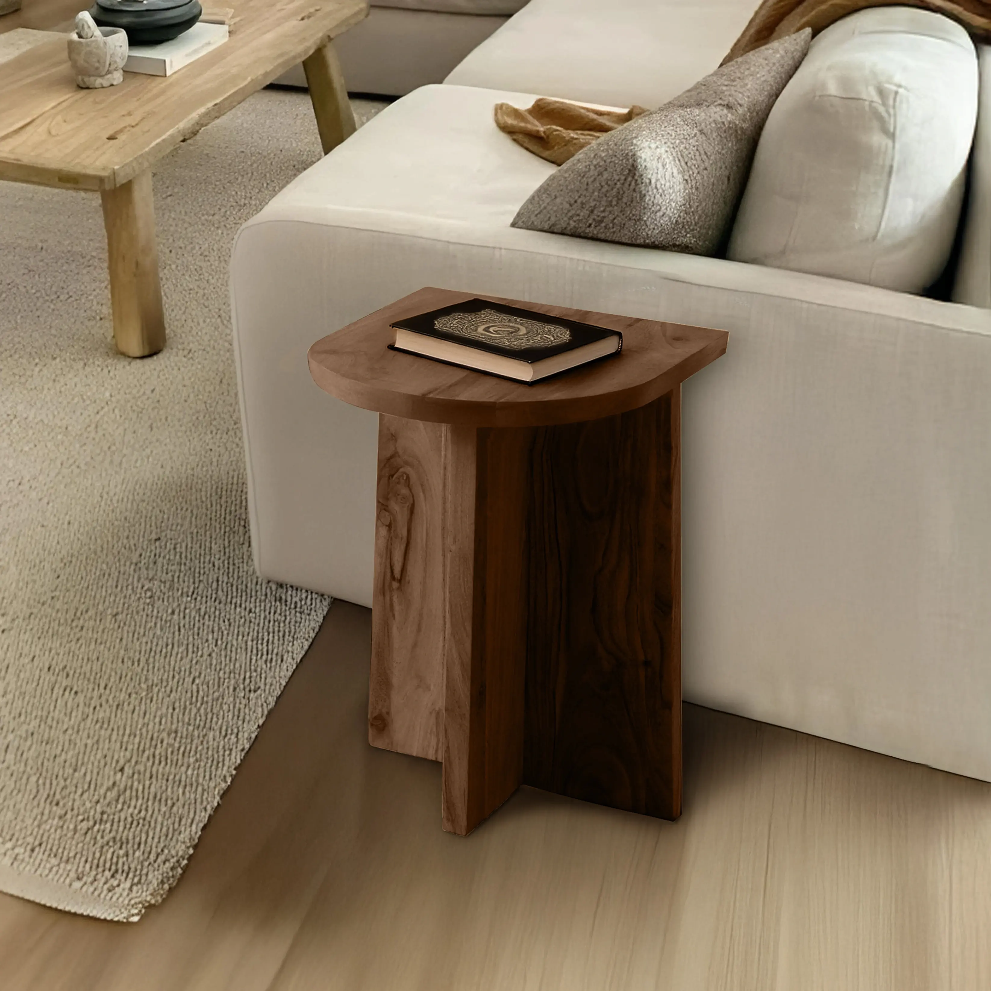 שולחן צד רגל ישרה