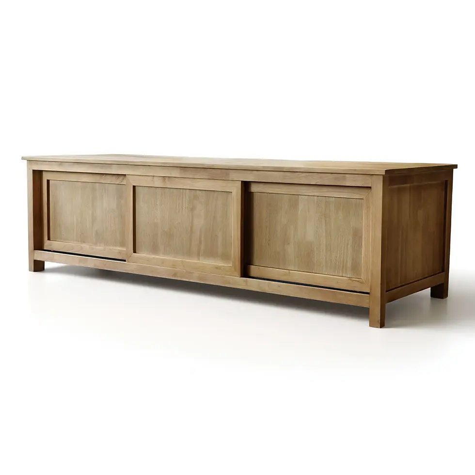 תמונה ממוזערת: מזנון עץ 3 דלתות הזזה - וינה