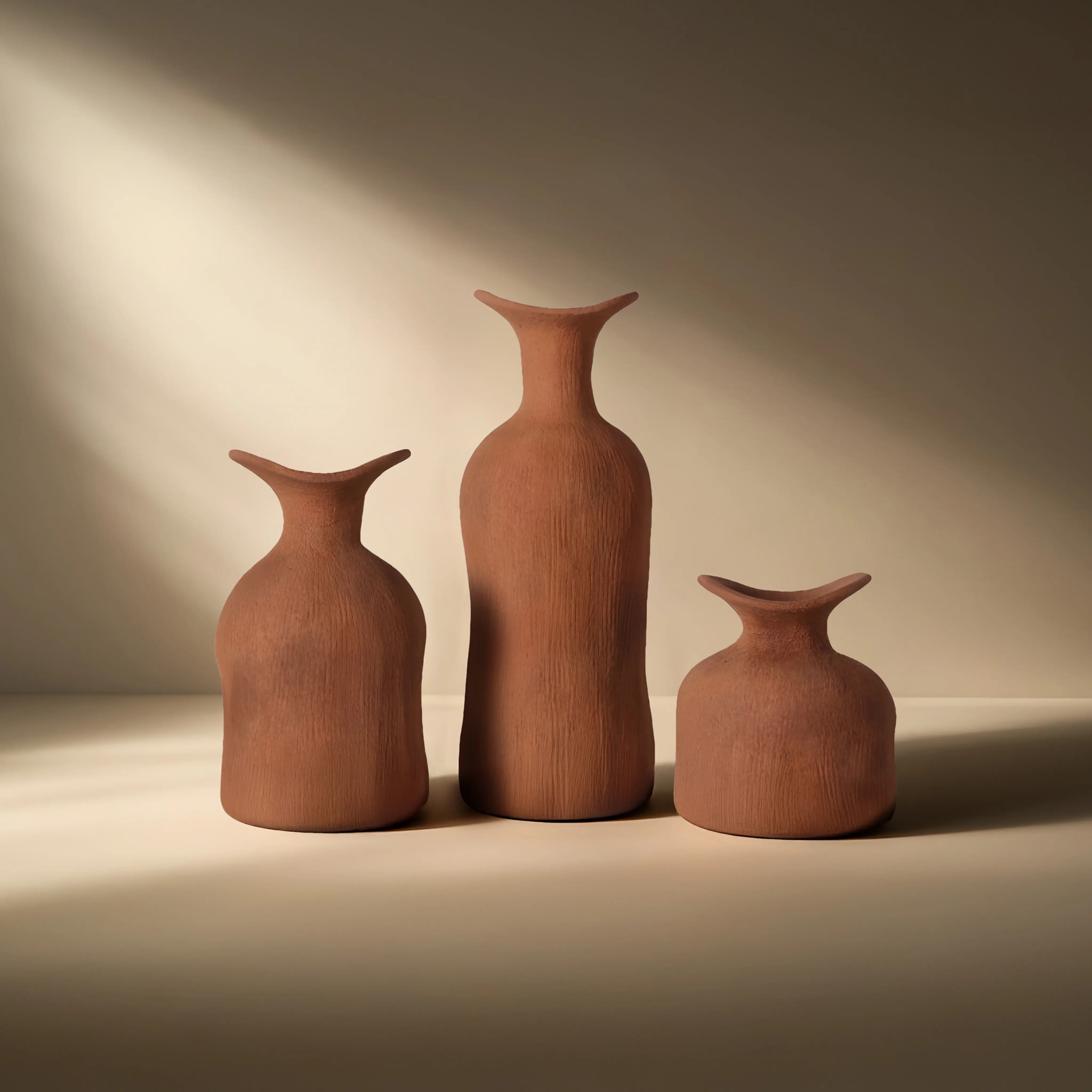 סט 3 אגרטל אטרוסקי חמרה