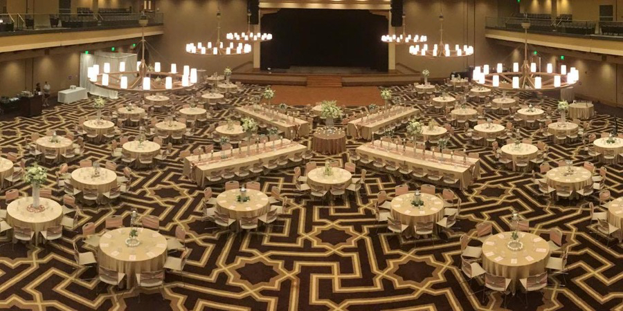 Biloxi Civic Center table spaces