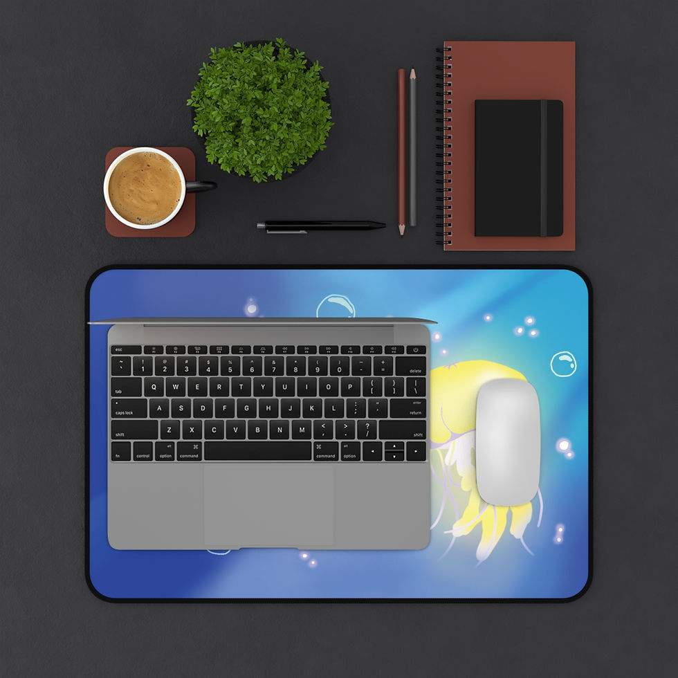 Thumbnail: Aesthetic Jellyfish Desk Mat