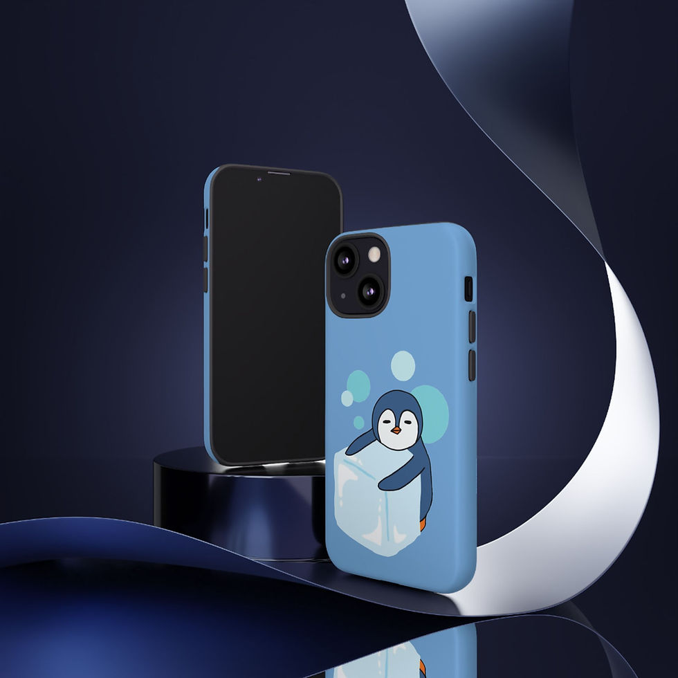 Thumbnail: Phone Case Featuring Penguin w/ Ice Cube