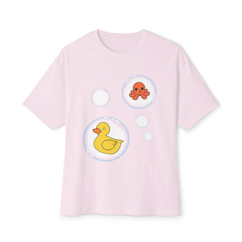 Thumbnail: Unisex Oversized Boxy Bath Toys Tee
