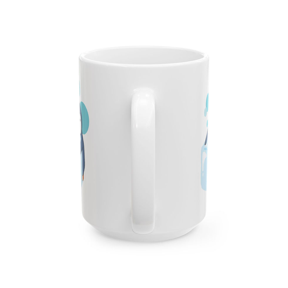 Thumbnail: Ceramic Mug Featuring Penguin w/ Ice Cube