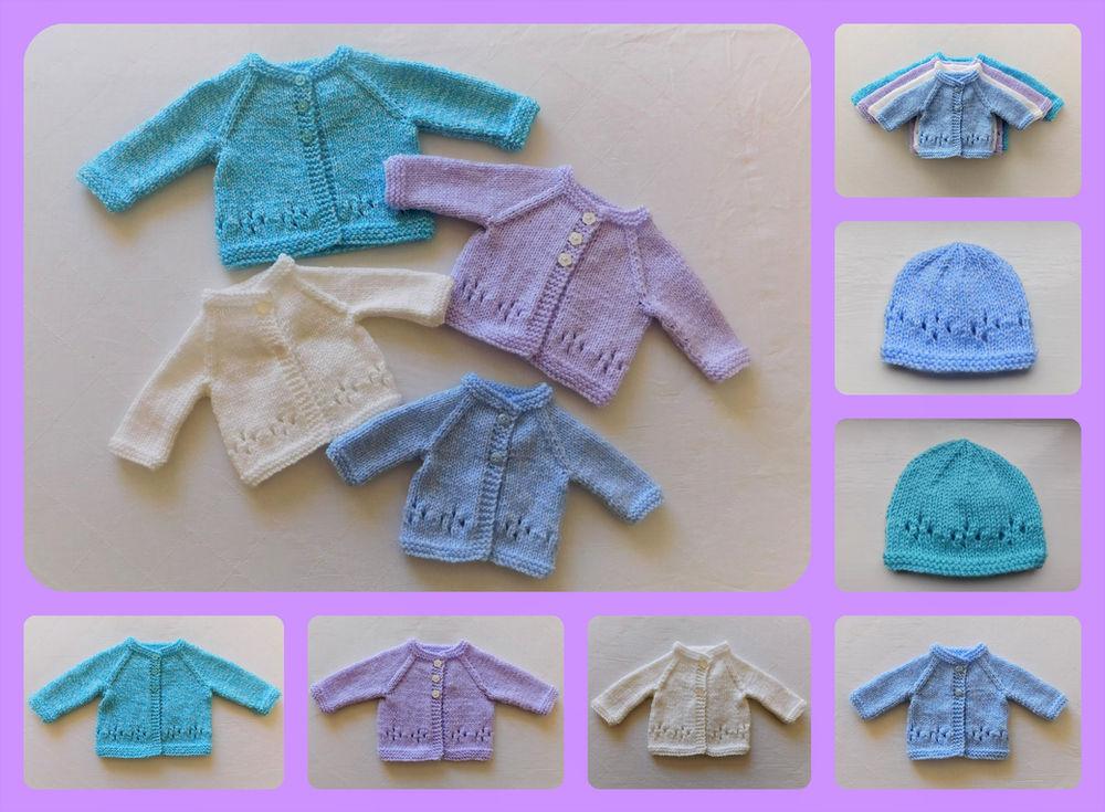 Grace Baby Cardigan and Hat
