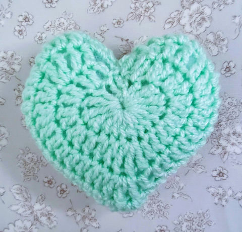 With Love ~ Stuffed Crochet Heart